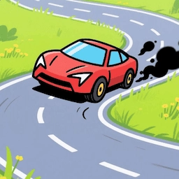 Night Drift - Endless ZigZag Car Driving Game